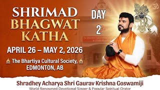 Shrimad Bhagwat Katha Day 2 at BCSA , Edmonton.  Day 2