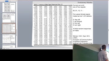Lecture 22 of Evolutionary Robotics course at UVM (filmed Thurs Apr 20, 2017)