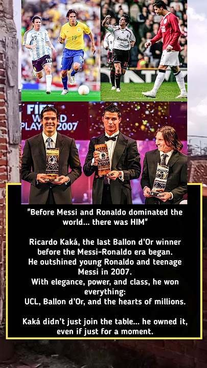 Kaká: The Last King Before Messi & Ronaldo Ruled Football 👑🔥