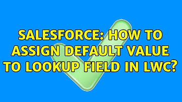 Salesforce: How to assign default value to lookup field in LWC?
