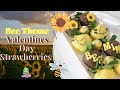 Valentines Day Strawberries Bee Theme Step By Step