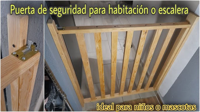 tectake - Barrera de seguridad para puertas y escaleras para niños perros 