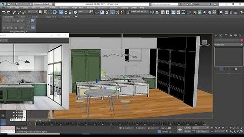 3DsMax Tutorials, Tutorial on 3D Modeling, Texturing & Lighting a Modular Kitchen in 3dsmax (Part 7)
