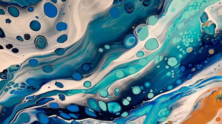 Acrylic Pour Painting: Ocean Theme With Cells Usin...
