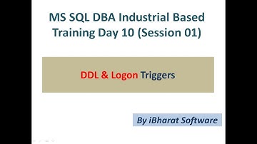 SQL Server DDL & LOGON TRIGGER with Industry Base Question in HINDI Day 16(Part-02) #ibharatsoftware