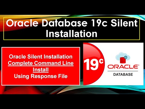 Silent|Command Line installation of Oracle Database 19c using response file|Oracle19c|DBA|oracle 19c