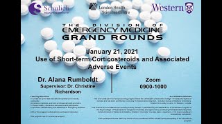 Dr. Alana Rumboldt: Use of Short term Corticosteroids and Associated Adverse Events