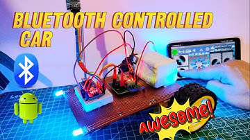 Arduino Bluetooth control car with Front & Back Lights using Arduino Nano, L293D Motor Driver, HC-05