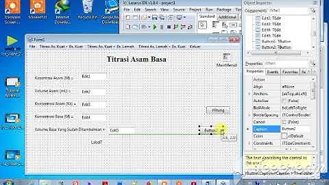 Tutorial Membuat Aplikasi Kimia dengan Lazarus