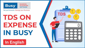 TDS on Expense in BUSY Accounting Software - English