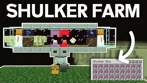 I Make Easiest Shulker Farm In Minecraft Pe/Bedrock/Java 1.20 | Automatic Shulker Shell/Box Farm