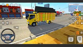 Mitsubishi Fuso canter truck- Village to city route. shaky truck. Gameplay Android, Bussid. screenshot 4