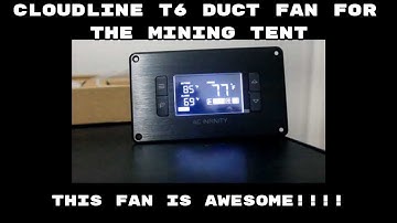 Mining Temps with the Cloudline T6 Duct Fan for Mining is AWESOME!!