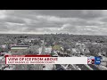 A view of the ice from above East Nashville, TN