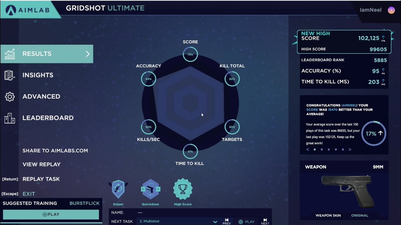 Aim Lab 102K on GridShot!!! - YouTube