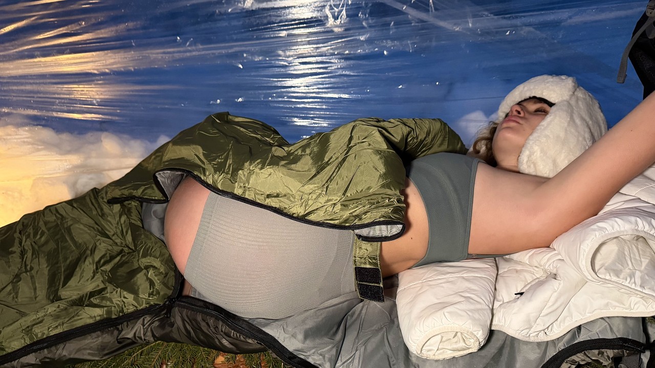 No Help, Extreme Snow Survival at -25°C ❄️ Solo Girl Builds a Shelter in the Frozen Forest, part 2