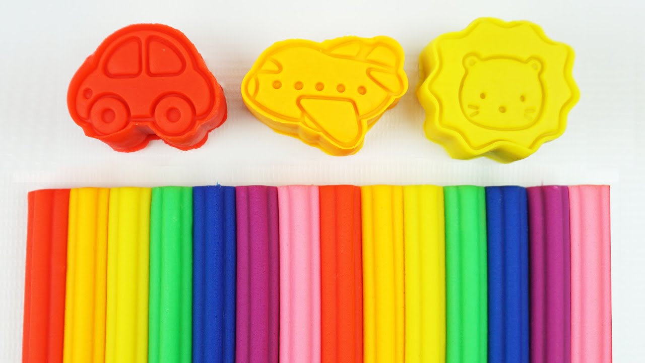 Play & Learn Colours with Play Dough and Modeling Clay Fun and Creative