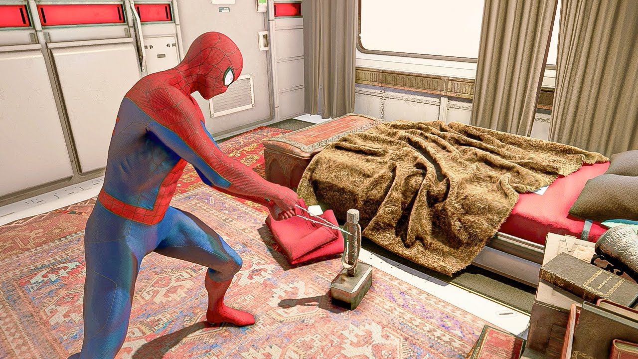 Marvel's Avengers SpiderMan Lifts Thor's Hammer YouTube