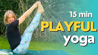 15 Min Yoga Flow | PLAYFUL & CREATIVE vinyasa with Twists & balance