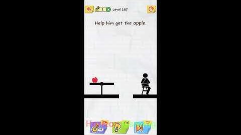 Draw 2 Save: Stickman Puzzle LEVEL 187 Help him get the apple - Gameplay Walkthrough Android IOS