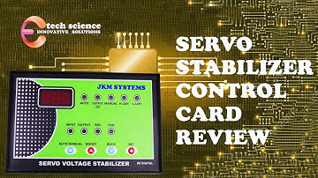 servo voltage stabilizer control card