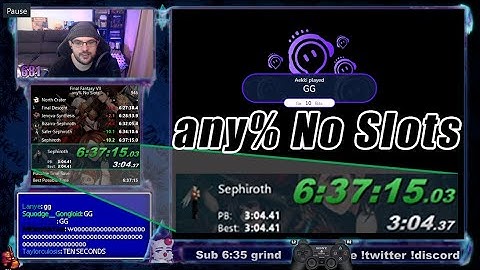 FF7 any% No Slots Speedrun in 6:37:15 [Ex-World Record]