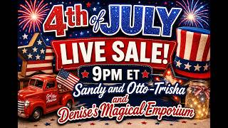 Curated Live Sale Incredible Deals on Unique Vintage Finds! | July 4 @9pm et (6pm pt)
