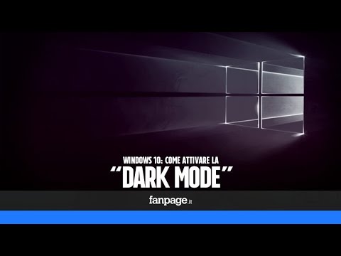 Su Windows 10 E Gia Presente La Dark Mode Ecco Come Attivarla Youtube