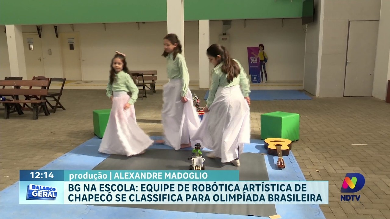 BG na Escola: equipe de robótica artística de Chapecó se classifica para olimpíada brasileira