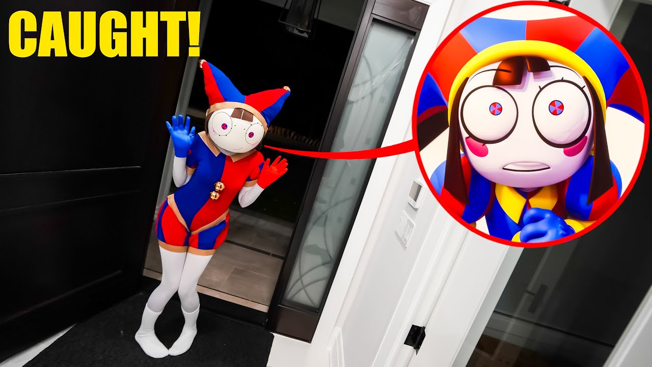I CAUGHT POMNI FROM DIGITAL CIRCUS OUTSIDE MY HOUSE IN REAL LIFE! (DIGITAL CIRCUS MOVIE)