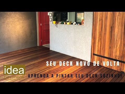 como pintar um deck