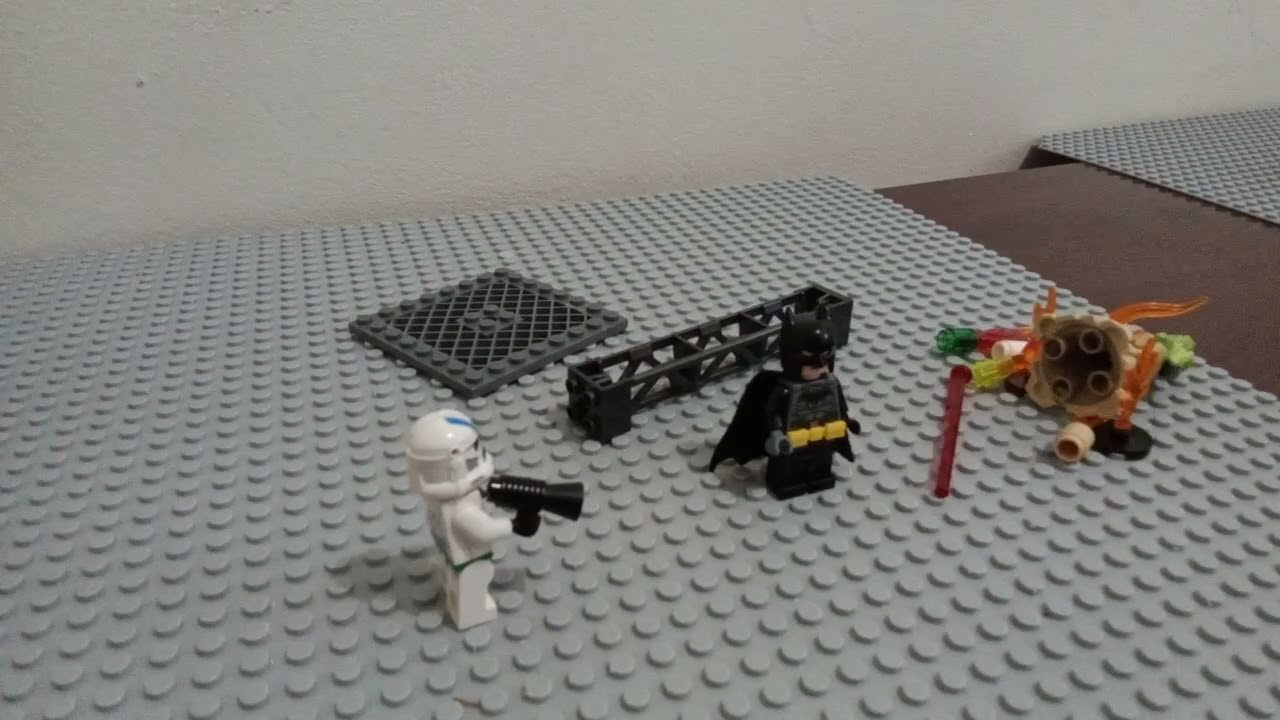 Batman VS joker's ghost and a tiger guard.