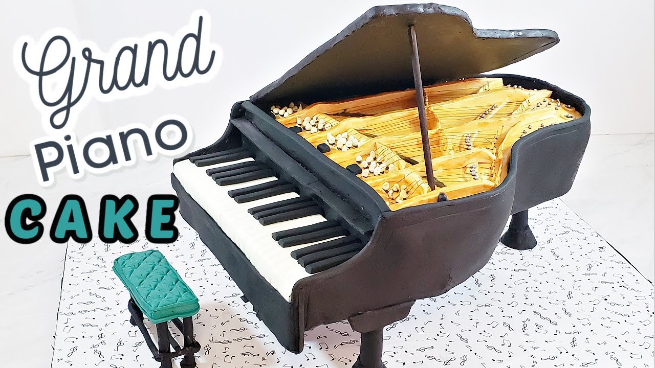 Viral Amazing Grand Piano made with Cake Piano cake tutorial