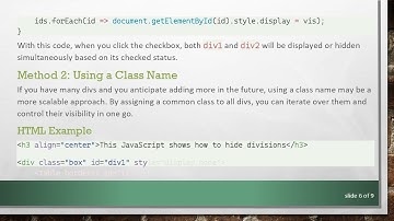 How to Show Multiple Hidden Divs with a Checkbox in JavaScript