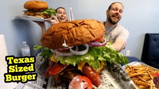 Massive Texas Burger Challenge | ManvFood | Molly Schuyler | Food Challenge