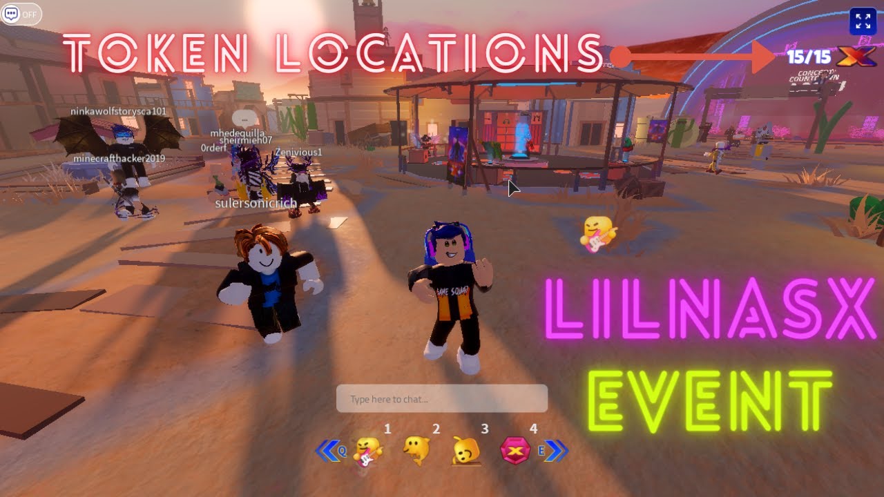 Lil Nas X ROBLOX EVENT All Token Locations YouTube 
