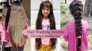 Hair Washing/Oling Day Routine💆‍♀️HOW I WASH MY KIDS HAIR|Haircare Tips to Grow Long & Healthy Hair