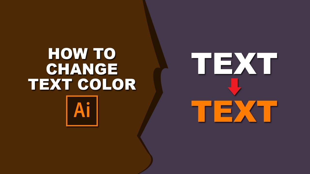 how-to-change-text-colour-in-adobe-illustrator-youtube