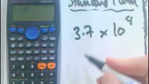 Calculator standard form