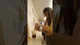Making Coffee In Korean Supermarket