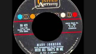 Video thumbnail of "Marv Johnson - With All That's In Me"