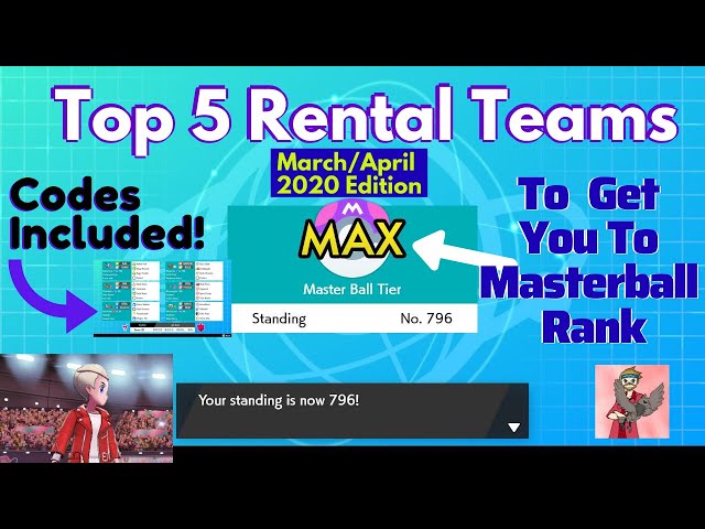 Pokémon Sword e Shield - Rental Teams (Times de Aluguel) Season 9