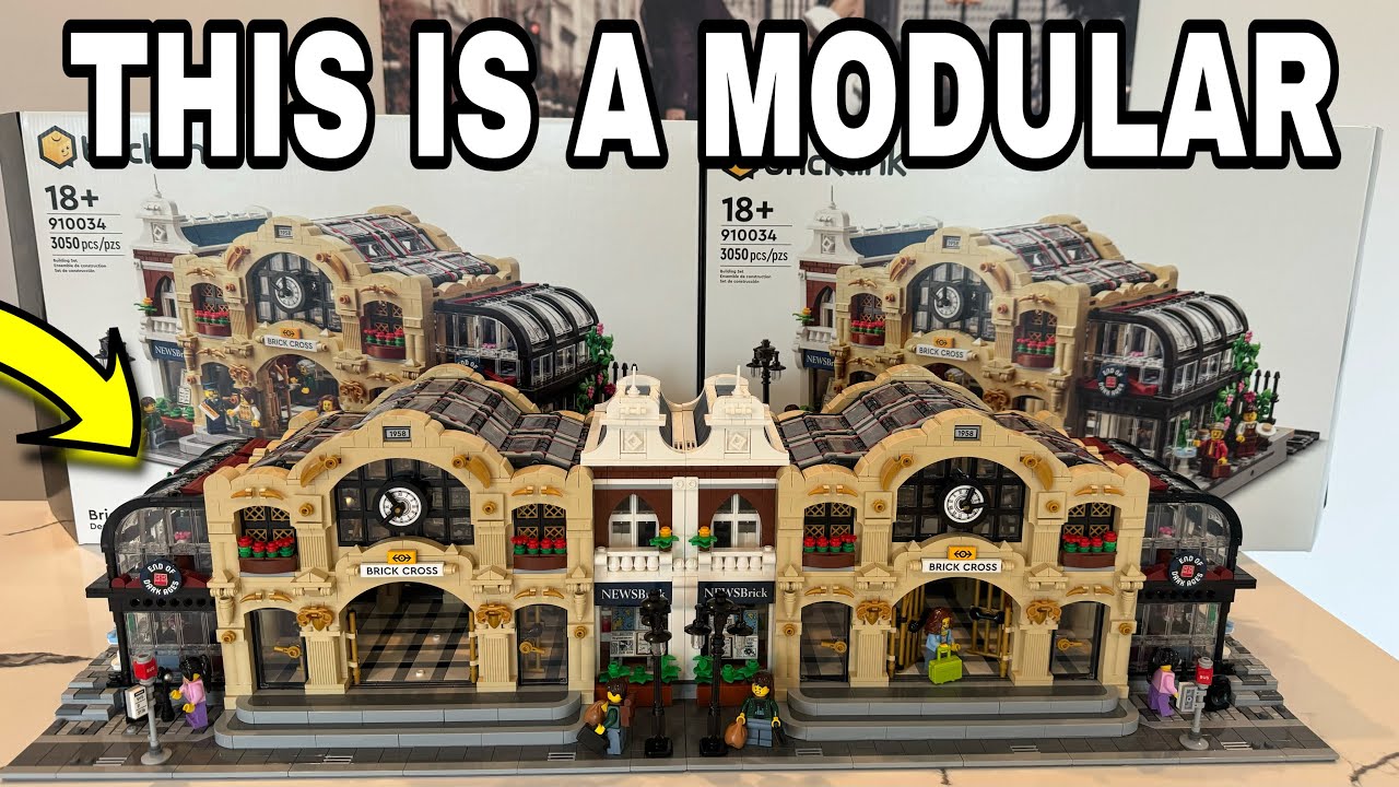LEGO Brick Cross Train Station 2X Review!! BrickLink Designer 
