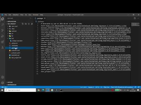 Flutter - Overview of Generated files and Folders