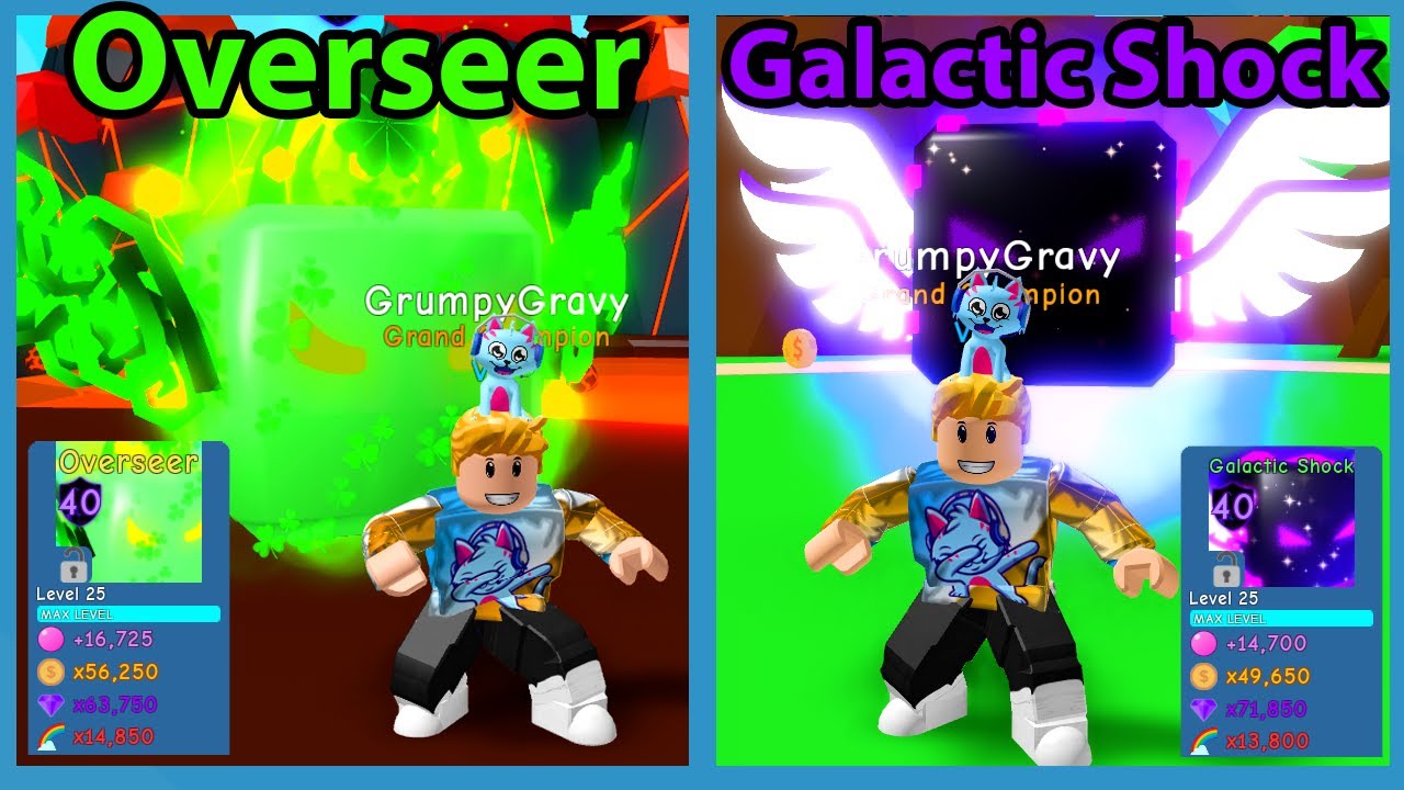 I Got The Galactic Shock Pet Tier 150 Overseer Pet In Roblox Bubble Gum Simulator Youtube - roblox overseer characters pictures