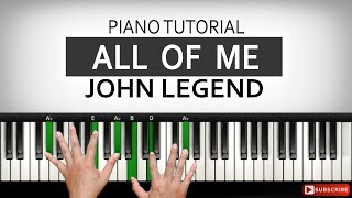 Belajar Piano ALL OF ME - JOHN LEGEND | Tutorial Mengiringi | Belajar Piano Keyboard