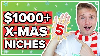 TOP FIVE Q4 Holiday Niches That Make $1000+ | Live KDP Low Content Niche Research