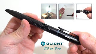 OLIGHT O'Pen Pro - 120 lumens Penlight with green laser pointer, L-bolt 3 in 1 control & Type-C port