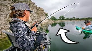 Uncut Fishing In An ABANDONED Rock Quarry! (Raw Kayak Fishing)