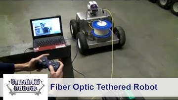 Fiber Optic Tethered 4WD Robot by SuperDroid Robots
